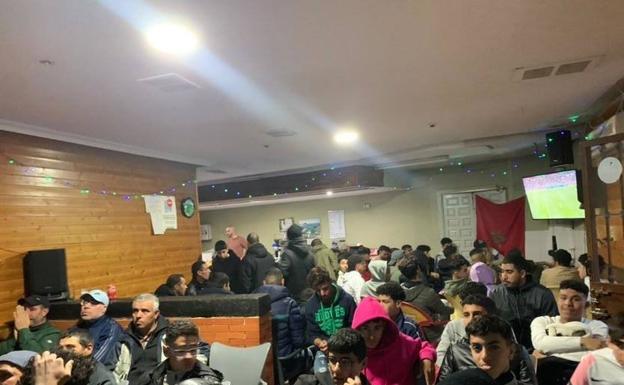 Así han celebrado en Talayuela el triunfo de Marruecos contra España en Qatar
