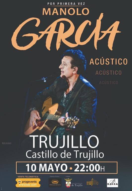 Manolo García ofrecerá un concierto en acústico el 10 de mayo en Trujillo