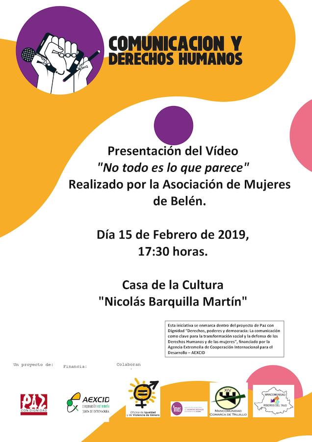 La Asociación de Mujeres de Belén presentará mañana el audiovisual 'No todo es lo que parece'
