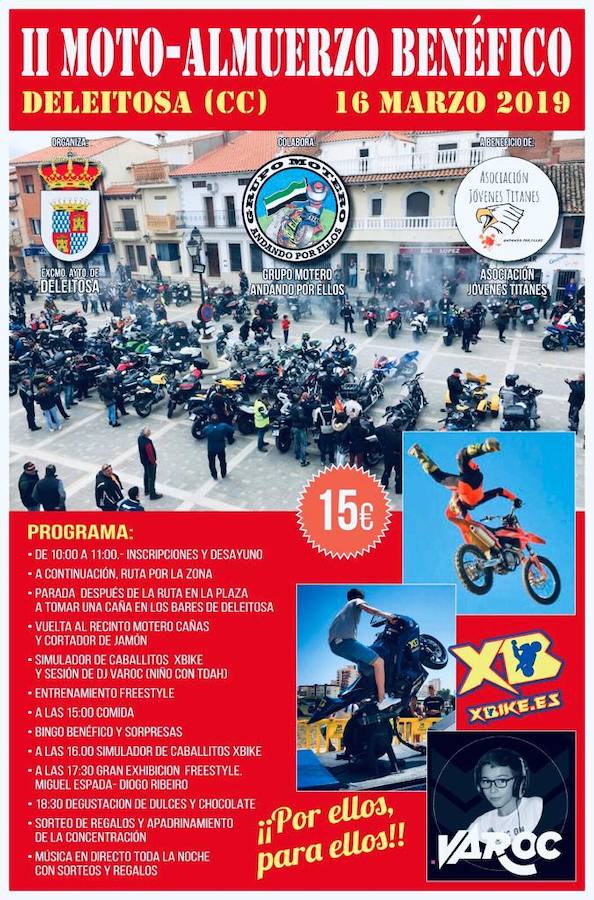 Deleitosa acogerá este sábado un encuentro motero solidario