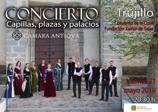 La Coria acoge hoy el concierto del grupo de música antigua 'Cámara Antiqva'