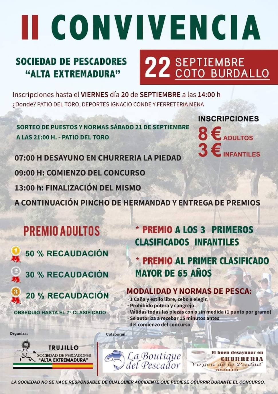 La sociedad de pescadores celebrará su II convivencia en Burdallo