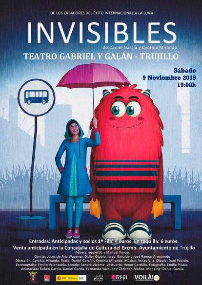 El espectáculo 'Invisibles' estará hoy en el teatro Gabriel y Galán