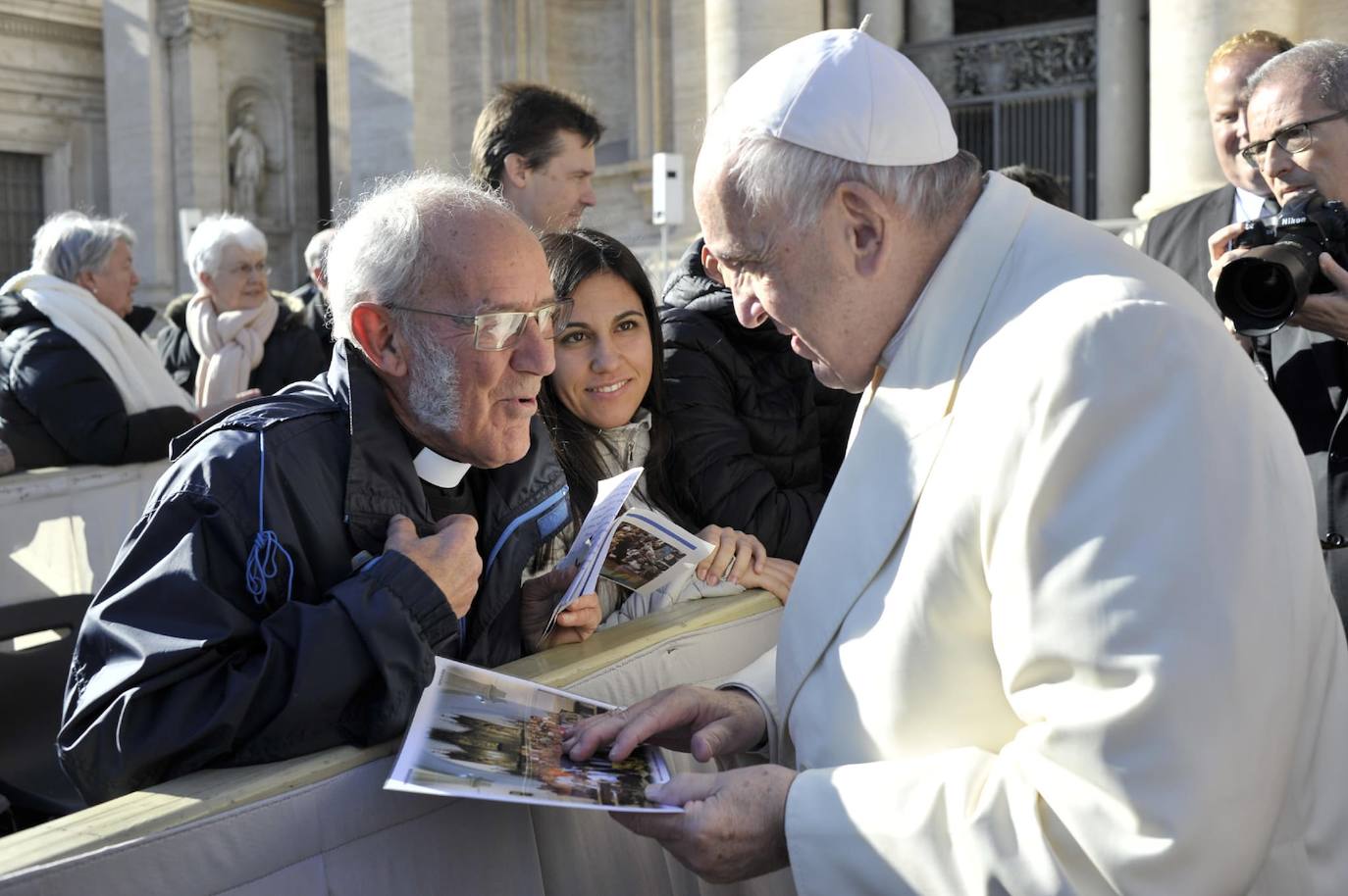Huertas de Ánimas lleva a su cura ante el Papa