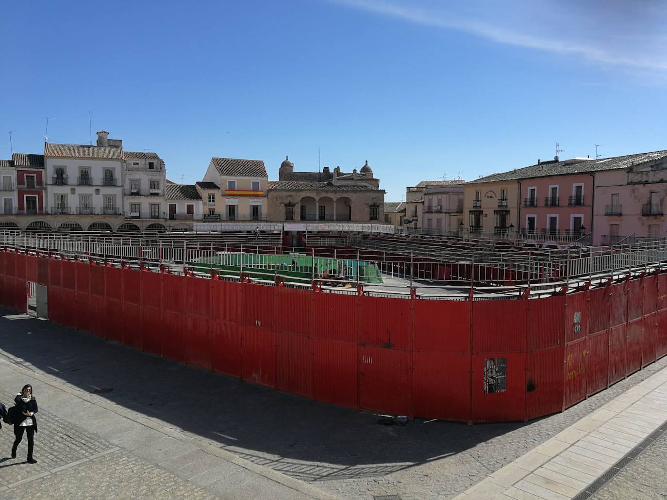 El montaje para las capeas en la plaza Mayor empezará el 17 de febrero