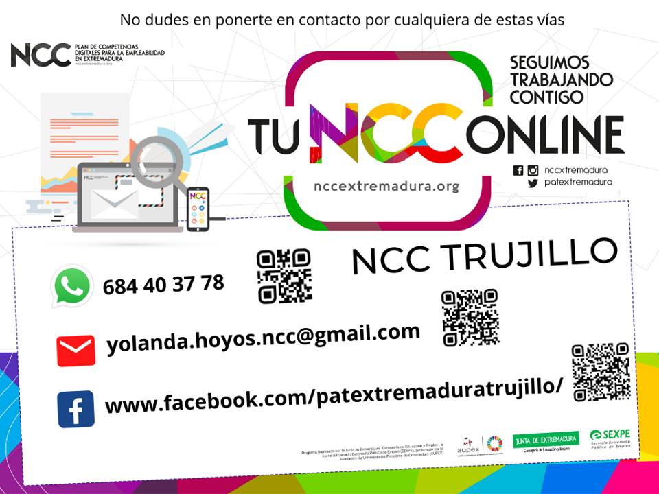 El NCC de Trujillo continúa su actividad gracias a las nuevas tecnologías