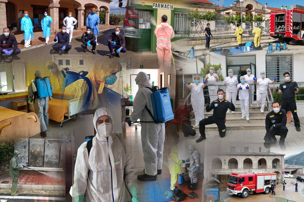 La Diputación finaliza trabajos de disinfección llevados a cabo durante la crisis sanitaria
