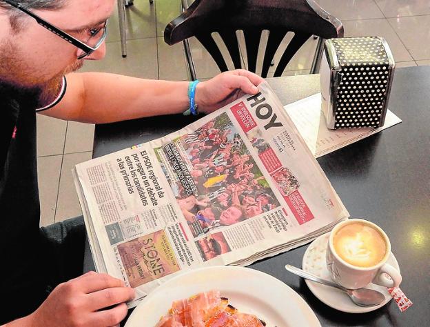 El periódico más cotizado está en el bar
