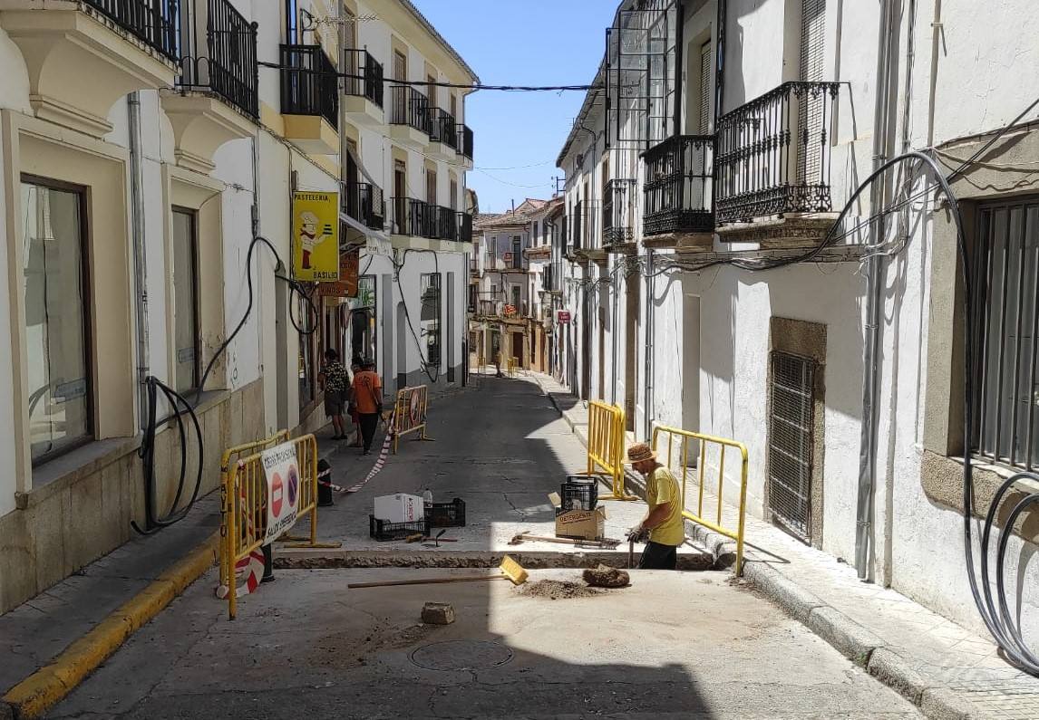 Comienzan los trabajos previos en la calle Herreros