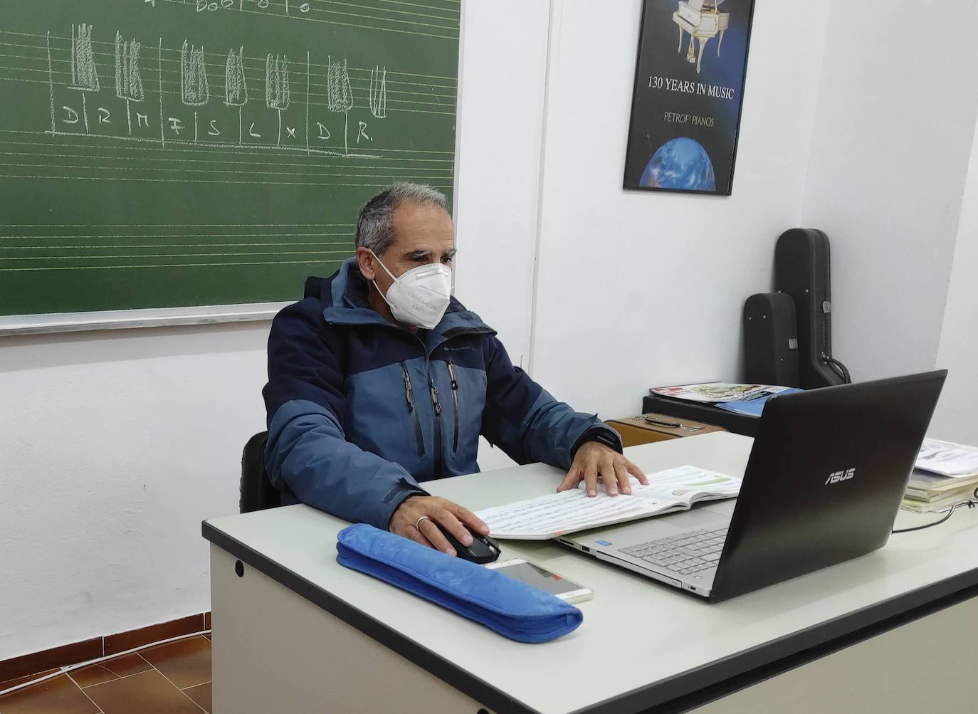 La escuela municipal de música recupera las clases presenciales
