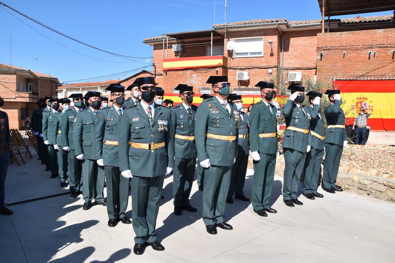 La Guardia Civil celebra de nuevo su tradicional fiesta, con limitación de invitados por culpa de la pandemia