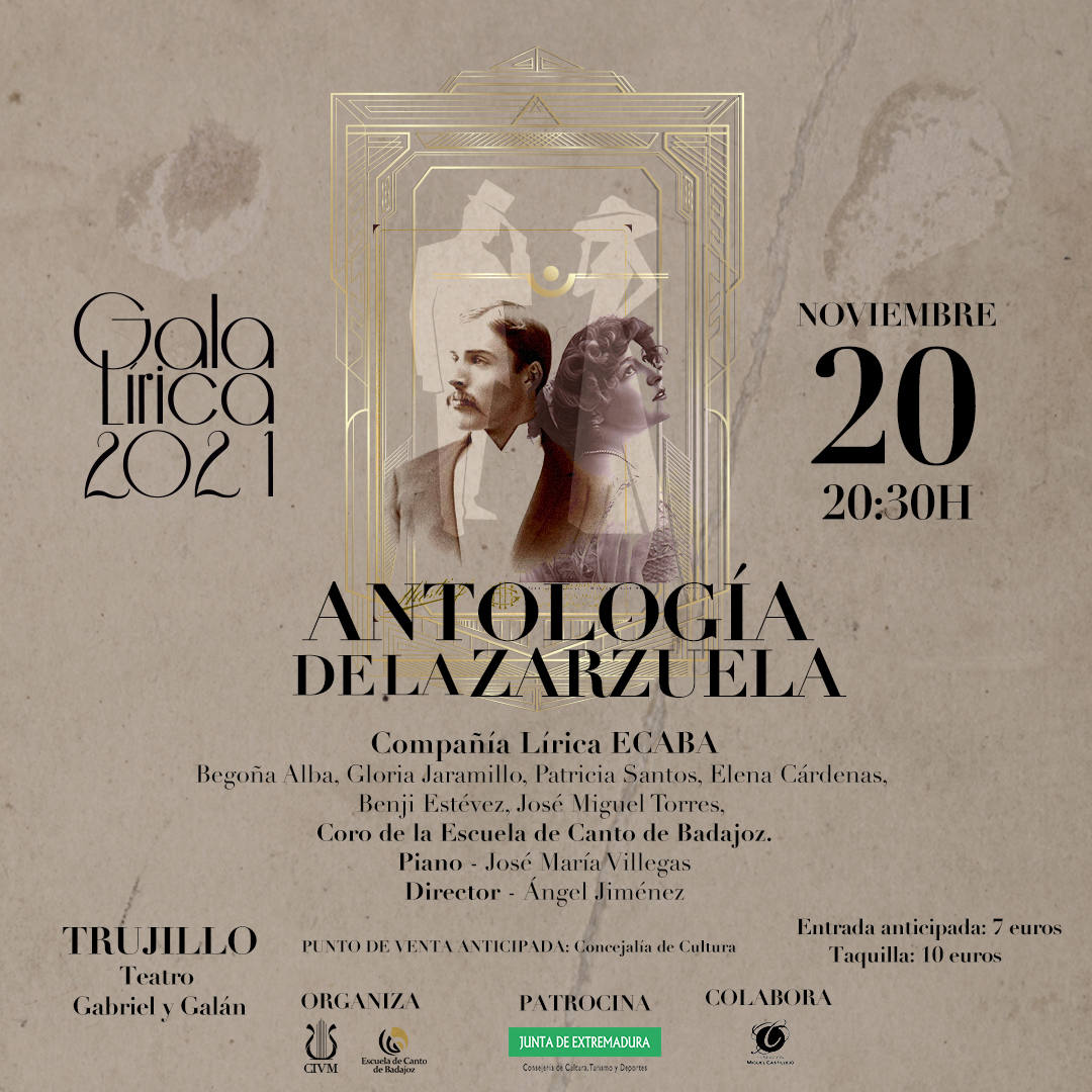 Las entradas para 'La antología de la Zarzuela' del sábado ya están a la venta