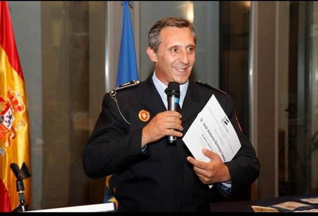 José Antonio Bermejo, presidente del colectivo de jefes y mandos policiales de Extremadura