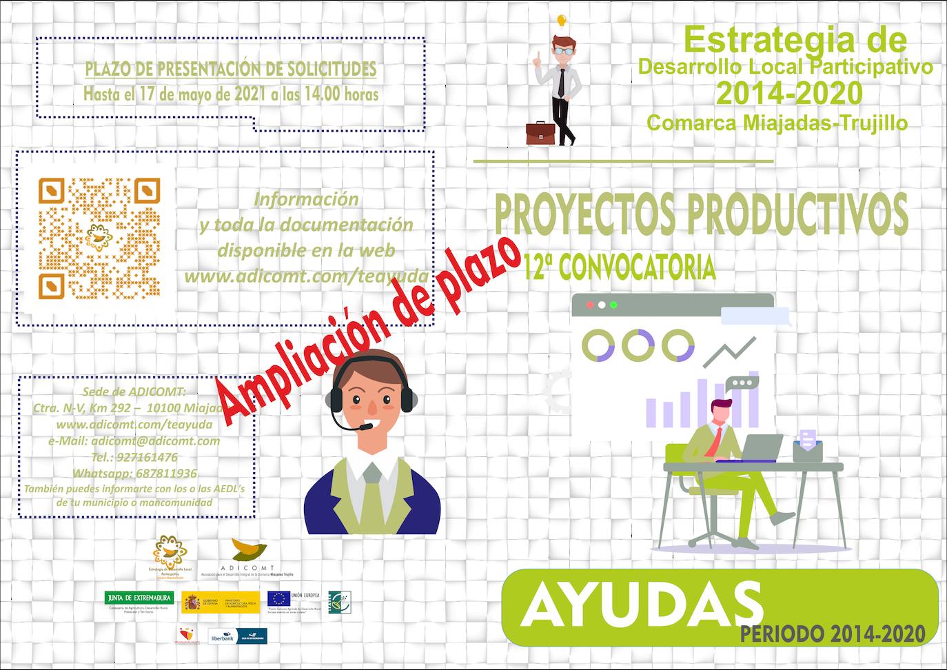 Adicomt amplia la línea de ayudas para las empresas hasta 1.040.000 euros
