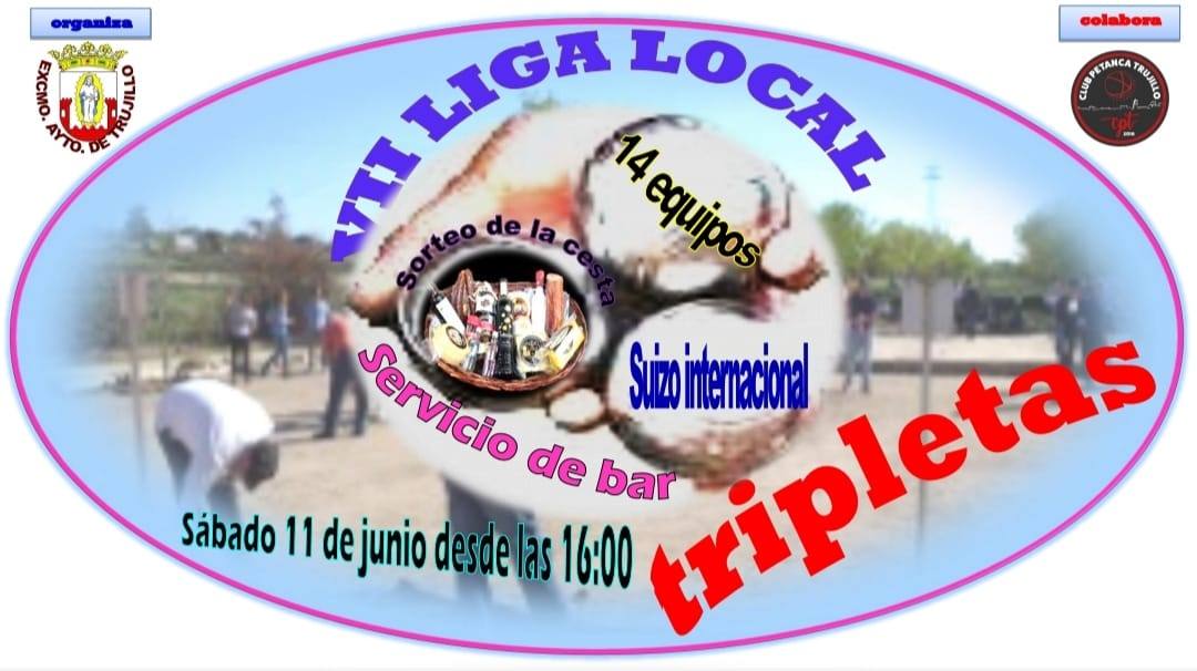 La modalidad de tripleta de la liga local de petanca contará con 14 equipos
