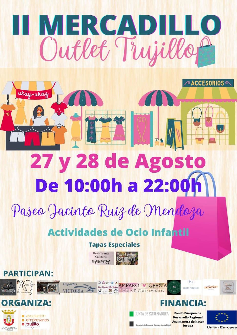 El paseo Ruiz de Mendoza acoge el II Mercadillo Outlet
