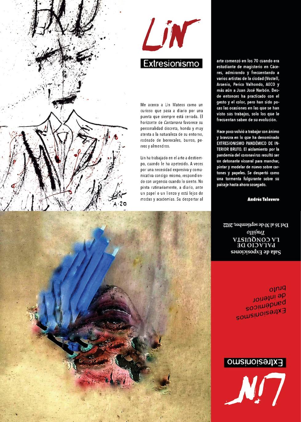 Inauguración el 16 de septiembre de la muestra 'Lin extresionismo', de Ángel Mateos Cortés