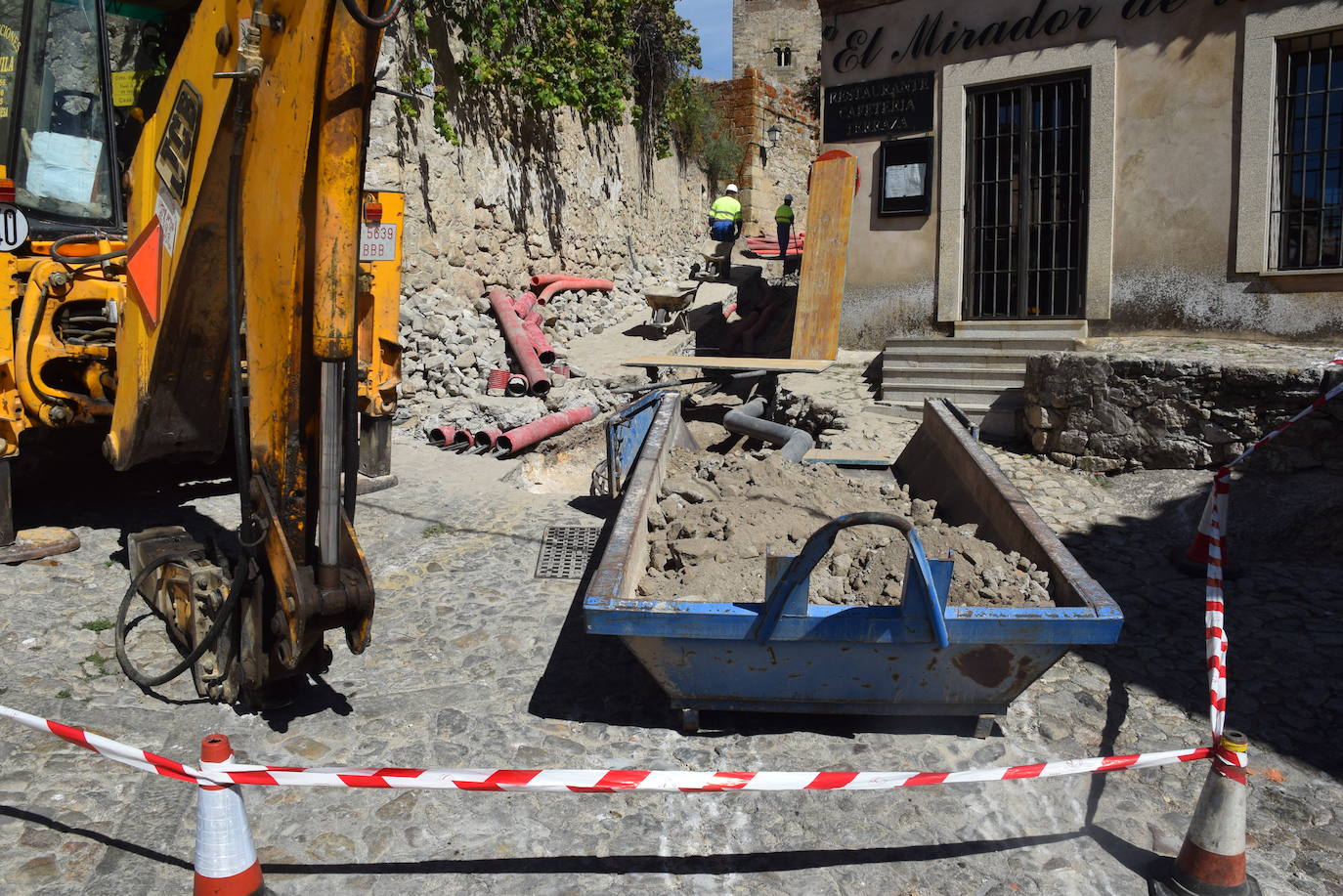El soterramiento del cableado afecta al corazón del casco histórico