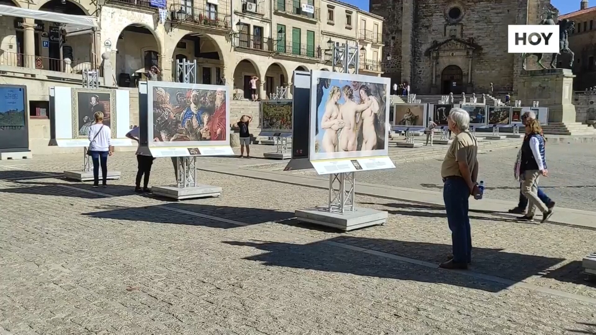 El Prado da color a la plaza Mayor con gran éxito de público