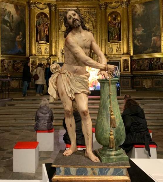 El Cristo Amarrado a la Columna, ya restaurado. 