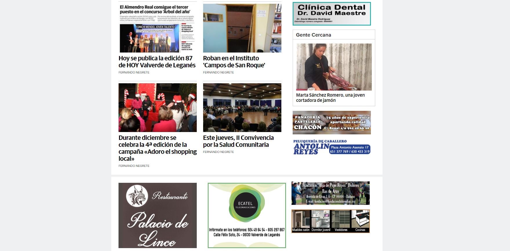 Hoy Valverde de Leganés cierra noviembre con más de 3.800 usuarios únicos