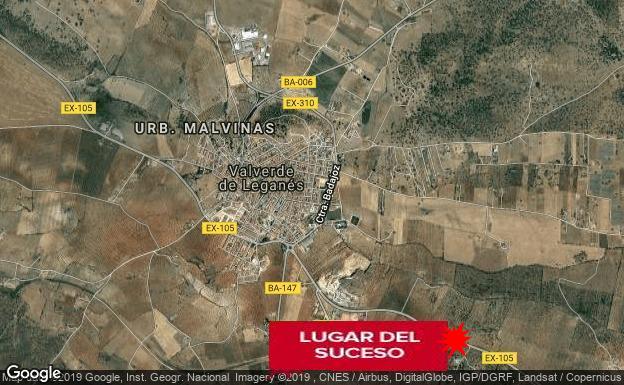 Un hombre de 78 años muere en el choque de dos vehículos cerca de Valverde de Leganés