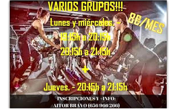 El lunes comienzan las clases de spinning