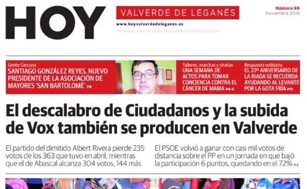 Se publica la edición 98 de HOY Valverde de Leganés