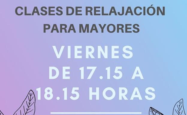 Este viernes, clases de relajación para los mayores