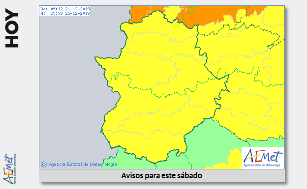 Hoy sigue la alerta; mañana se van la lluvia y el viento