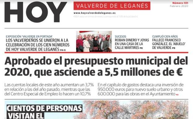 HOY se publica la edición número 101 de HOY Valverde de Leganés