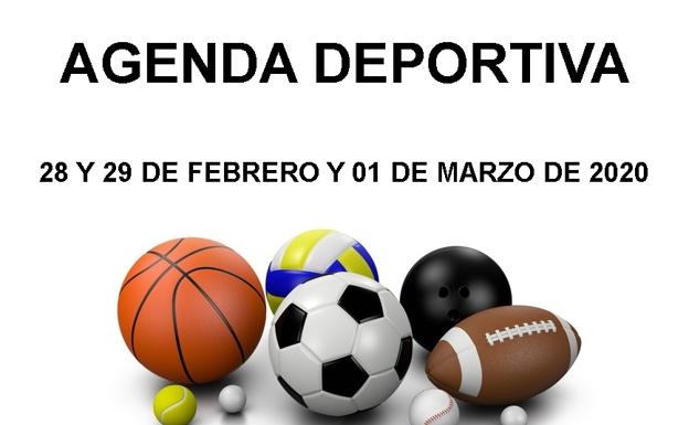 Agenda deportiva del fin de semana