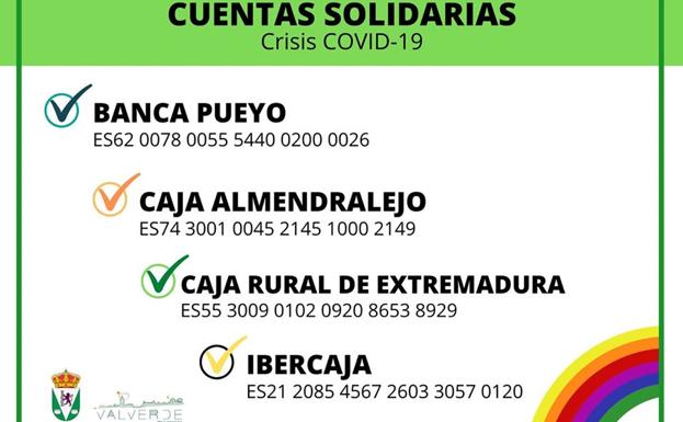 Nuevas cuentas solidarias para la lucha contra el COVID-19