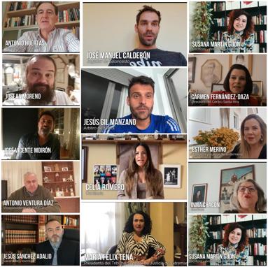 Caras conocidas de todos los ámbitos de la provincia mandan mensajes de ánimo a través de la Diputación