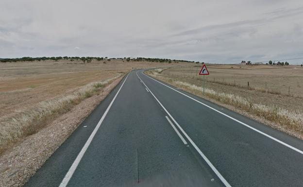 Herida leve una valverdeña al salirse en la carretera de Olivenza