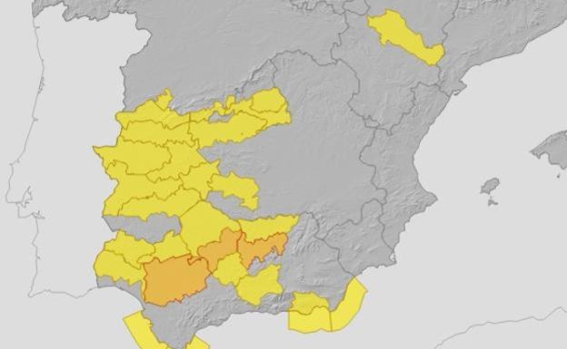 Activado el nivel amarillo por altas temperaturas
