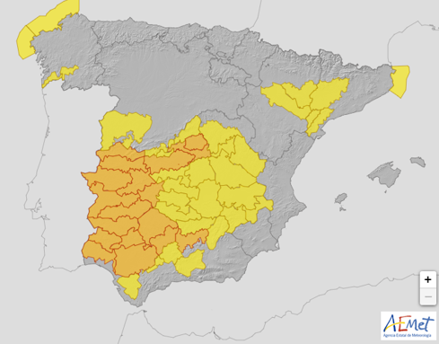 La alerta naranja se mantiene para este martes por el intenso calor