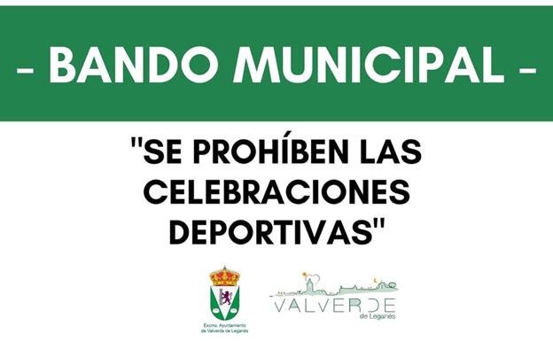 Se prohíben las celebraciones deportivas