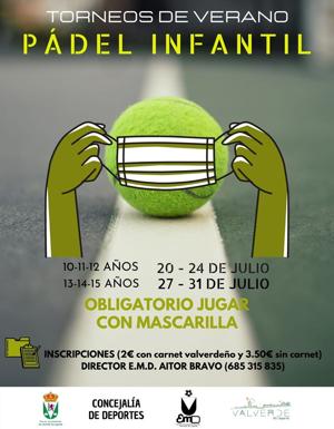 Se organizan los torneos de pádel de verano