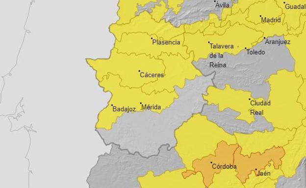 Alerta amarilla por tormentas