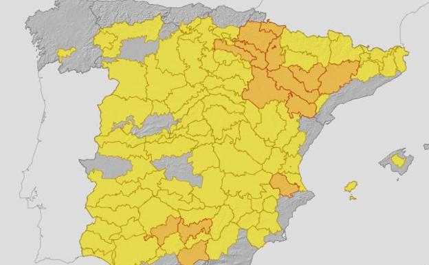 Alerta amarilla para este sábado