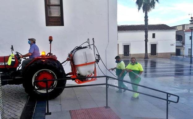 Continúan los trabajos de desinfección