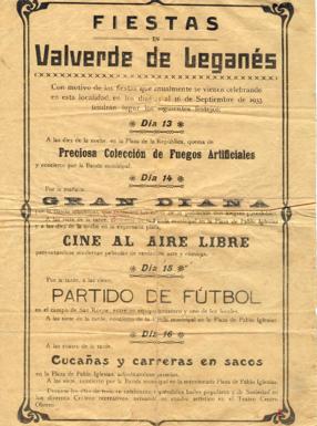 Las fiestas en Valverde de 1933