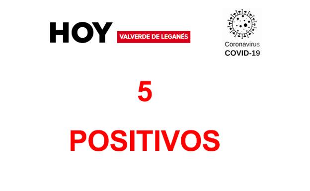 La jornada del sábado deja cinco positivos más