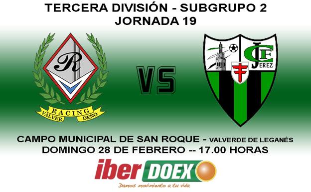 El Racing Valverdeño recibe al Jerez