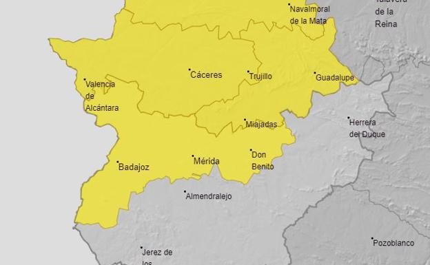 Activada la alerta amarilla por lluvias y tormentas