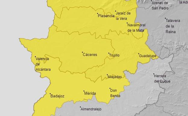 Alerta amarilla por lluvias