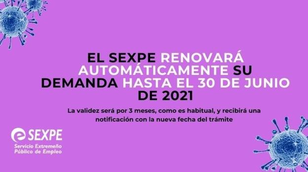 El SEXPE seguirá renovando las demandas de empleo