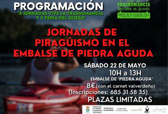 Jornadas de piragüismo en el pantano de Piedra Aguda