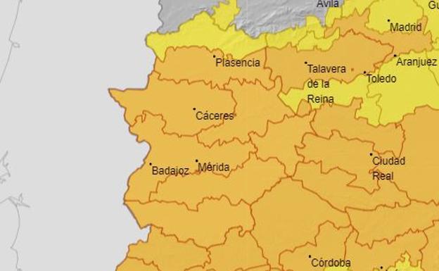 La alerta naranja se alarga hasta las 20.59 horas